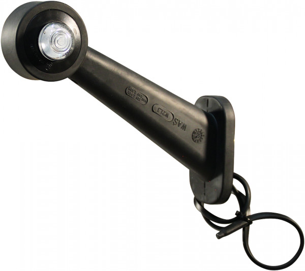 Contourlamp 136L-KPA0,5C rood / wit, links DC kabel 500mm., 2x0,75mm²