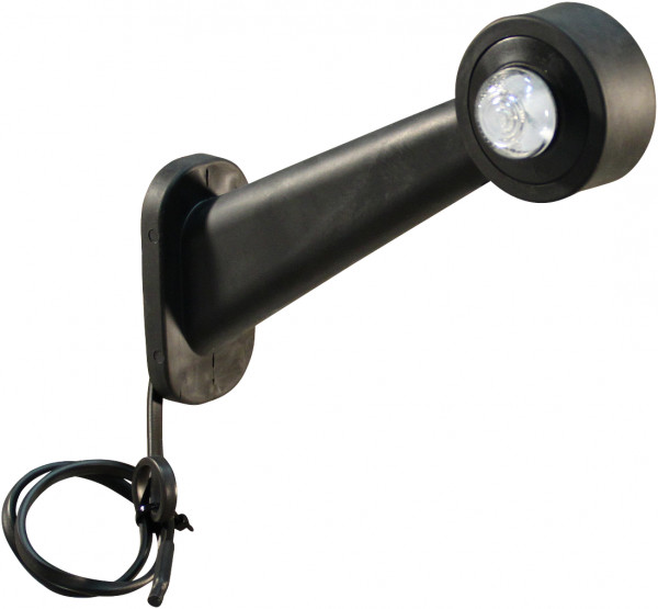 Contourlamp rood / wit, rechts, DC kabel 500mm., 2x0,75mm²