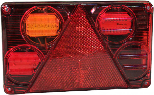 Achterlicht 393 , LED 12V - 24V , links 5 PIN's bajonet