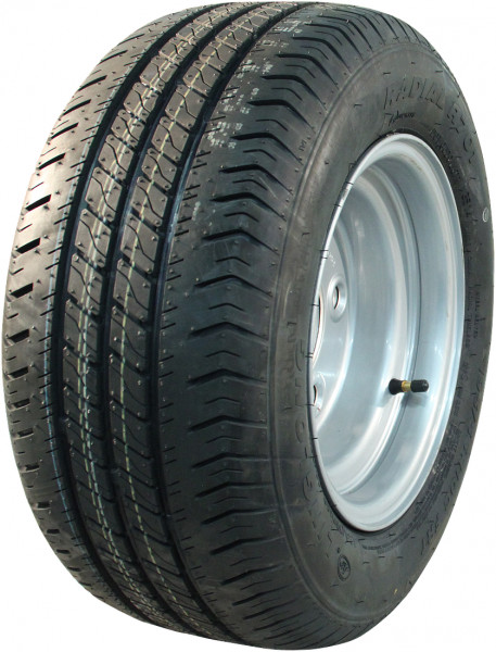 Luchtband + wiel 195/55 R10C R701 M+S + 6.00Ix10H2 ET25 66,5/112/5 98/96 N staal grijs