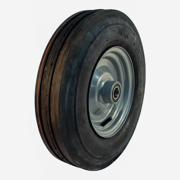 Luchtband + wiel 3.50-8 V-8502 4PR + 2.50Ax8H2 ET0 NL90 49 A3 staal grijs