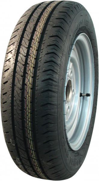 Luchtband + wiel 145/70 R13 Kargomax ST-4000 M+S + 4Jx13H2 ET30 57/100/4 84 N staal grijs