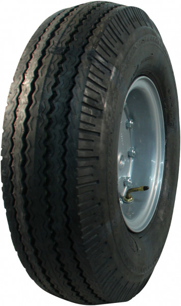 Luchtband + wiel 6.00-9 V-7761 10PR +  4.00E-9 ET0  67/112/5  staal, grijs