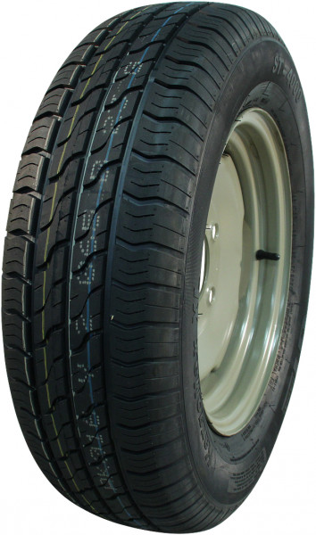 Luchtband + wiel 195/70 R14 XL Kargomax ST-4000 M+S + 5Jx14H2 ET0 94/140/5 96 N staal grijs