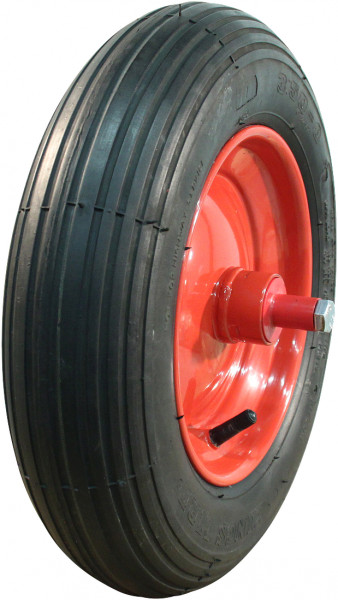 Luchtband + wiel 3.50-8 V-5501 4PR + 2.50Ax8 ET0 NL96 48 A3 staal rood