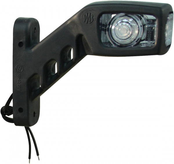 Contourlamp W49 rood / wit, rechts, 280mm, 2x0,75mm²