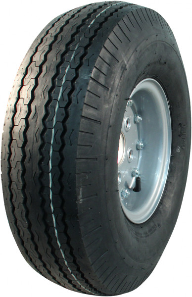 Luchtband + wiel 6.00-9 HF-219 6PR + 4.00E-9 ET0 67/112/5 84 M staal, grijs