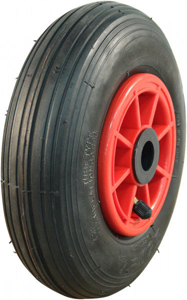 Luchtband + wiel 2.50-4 V-5501 4PR 2.10x4 rollager Ø20 NL75 kunststof rood