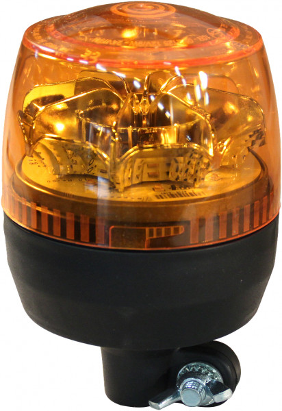 Zwaailamp LED 12-24V oranje steekbevestiging, flexibele voet