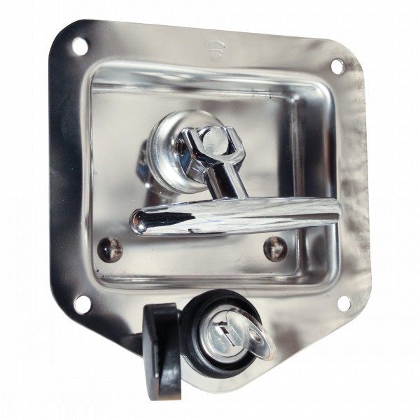 Kofferslot gelijksluitend RVS met rubberen afdichting