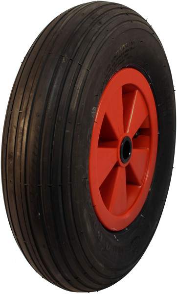 Luchtband + wiel 4.80/4.00-8 S-2301 4PR + 2.50Ax8 glijlager Ø20 NL88 A3 kunststof rood