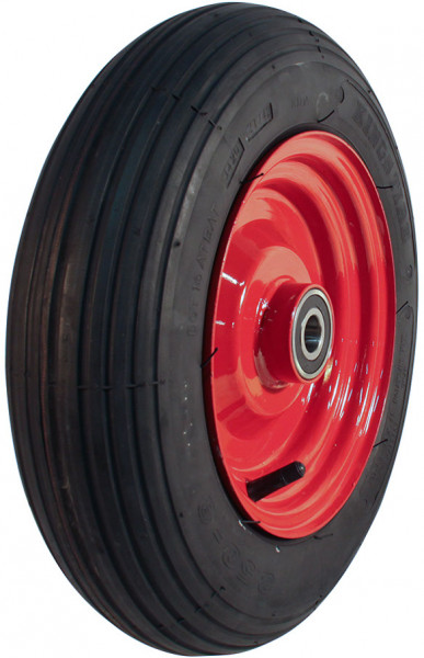 Luchtband + wiel 3.50-8 V-5501 4PR + 2.50Ax8 ET0 NL75 48 A3 staal rood