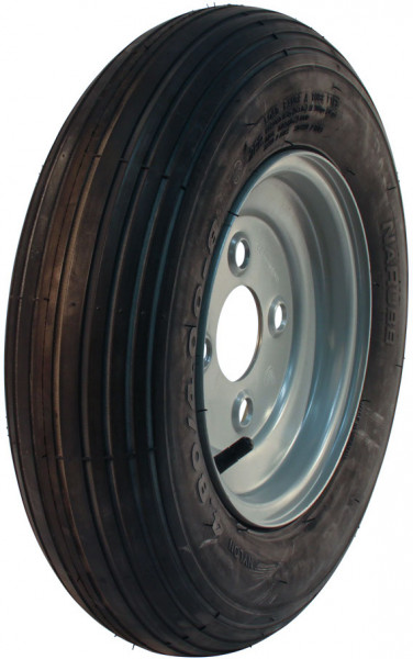 Luchtband + wiel 4.80/4.00-8 S-2301 2PR + 2.50Ax8H2 ET-2 60/100/4 45 A3 staal grijs