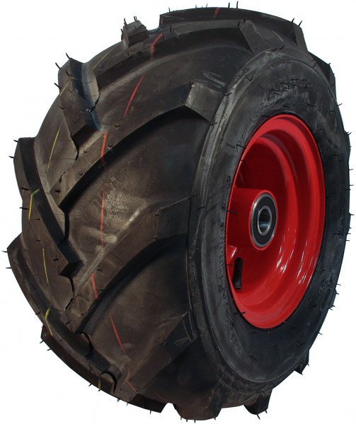 Luchtband + wiel 21x11.00-8 HF-255 4PR + 7.00Bx8H2 ET0 NL150 A3 staal rood links