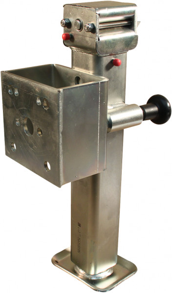 Steunpoot wegklapbaar D85-met zeskant SW19 ⧄60mm 1300kg verzinkt 255mm 416mm