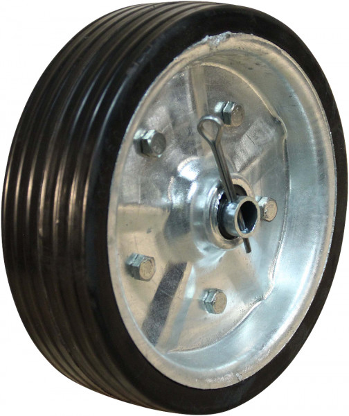 Wiel Ø200x60mm stalen velg + asbus + splitpen t.b.v. 879.200.600.682