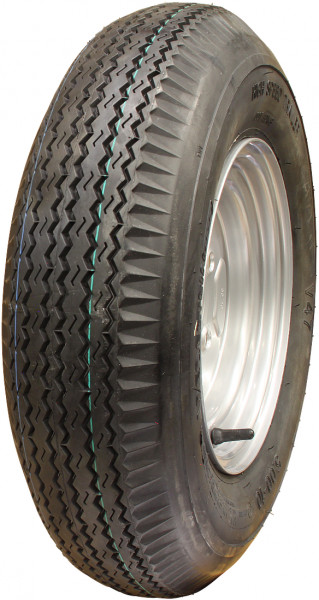 Luchtband + wiel 5.00-10 V-47 6PR + 3.50Bx10H2 ET-2.1 60/100/4 80 M staal grijs