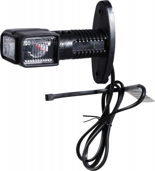 Contourlamp Superpoint 4 LED "kort", rood / wit / oranje 1.0m DC kabel