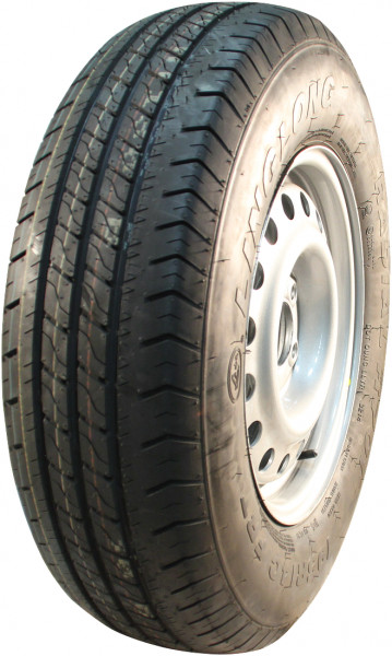 Luchtband + wiel 195 R14C R701 M+S + 6Jx14H2 ET-5 161/205/6 106/104 N staal grijs