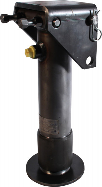 Steunpoot hydraulisch met terughaalveer , 90° zwenkbaar Ø80