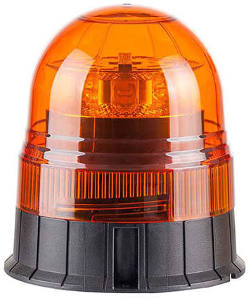 Zwaailamp oranje 12/24 V Ø142 x 168 mm 20 cm kabel IP56 8 x 3W High power LED's CE, ECE-R10 / R65