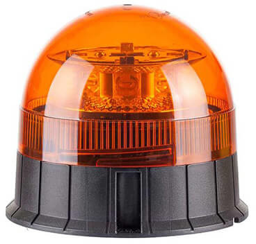 Zwaailamp oranje 12/24 V Ø142 x 134 mm 20 cm kabel IP56 16 x 3W High power LED's CE, ECE-R10 / R65