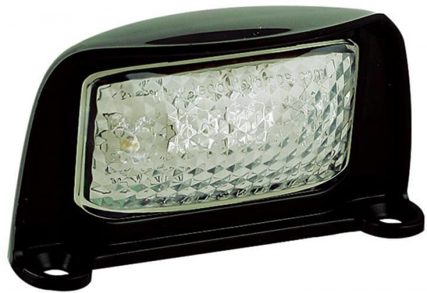 Kentekenlamp LED 12/24 V 76 x 41 x 31mm 200mm  IP67 CE, ECE-R10 / R4 wit