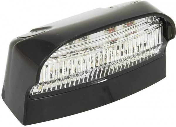 Kentekenlamp LED 12/24 V 70 x 42 x 40mm 200mm  IP67 CE, ECE-R10 / R4 wit
