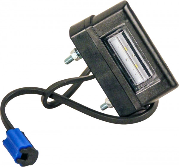 Kentekenlamp LED 12/24 V 83 x 50 x 30mm DC kabel 200mm, 0,75mm² 45mm  CE, ECE-R10 / R7 / R4 wit