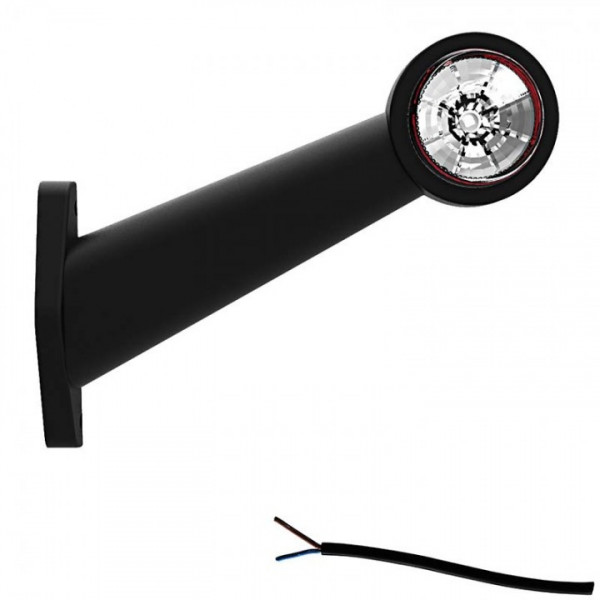 Contourlamp 194 x 135 x 45mm 76mm rood/wit Rood/wit links kabel 200mm  12/24 V CE, ECE-R10 / R7