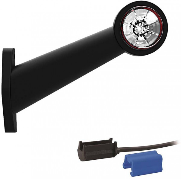 Contourlamp 194 x 135 x 45mm 76mm rood/wit Rood/wit links DC kabel 200mm, 0,75mm²  12/24 V CE, ECE-R10 / R7