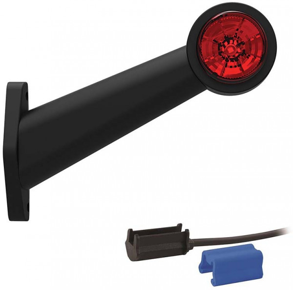 Contourlamp 194 x 135 x 45mm 76mm rood/wit Rood/wit rechts DC kabel 200mm, 0,75mm²  12/24 V CE, ECE-R10 / R7