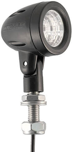 Werklamp IP68 1 x 5 Watt Cree LED's kabel 200mm 9/30 V 5 Watt 500 ø41 x 51mm Breedstraler Bij 12 Volt / 0,35A Bij 24 Volt / 0,16A CE 4 lux@ 10m / 0,25