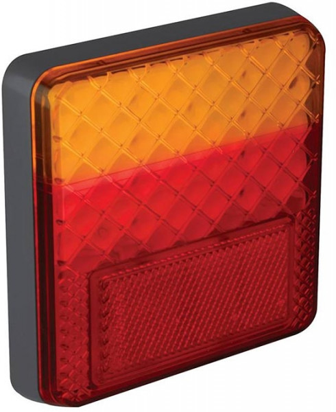 LED kabel achterlicht universeel 100 x 100 x 22mm  remlicht knipperlicht    achterlicht  70mm IP67 12 V CE, ECE-R10 / R7 / R6 / R3