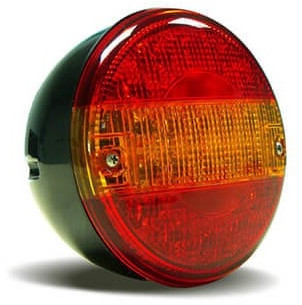 Achterlicht universeel Zonder kabel Ø140 x 100 opbouw remlicht knipperlicht    achterlicht  45mm IP67 12/24 V CE, ECE-R10 / R7 / R6 / R3