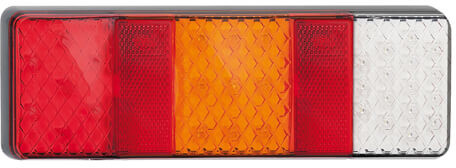 Achterlicht links of rechts (universeel) 40cm kabel 250 x 80 x 24mm opbouw remlicht knipperlicht   Achteruitrijlicht achterlicht rechthoek reflector 2