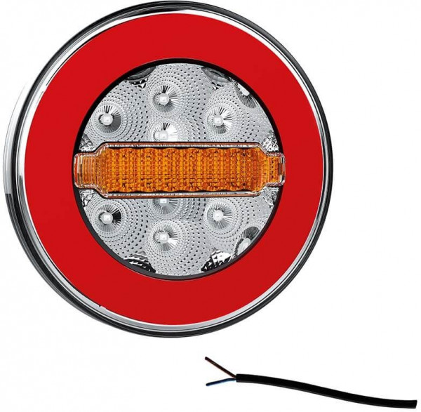 Achterlicht 100cm LED links of rechts (universeel) kabel remlicht knipperlicht    neon-achterlicht  waterproof 12/24 V Lavaflow