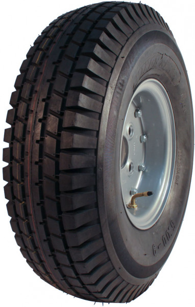 Luchtband + wiel 6.00-9 HF-223 6PR + 4.00E-9 ET0 94/140/5 staal grijs