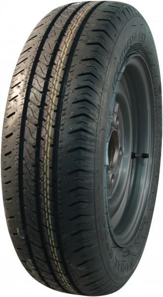 Luchtband + wiel 185/70 R13 R701 M+S + 6Jx13H2 ET30 67/112/5 86 N staal zwart