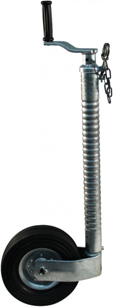 Steunwiel geribd Ø48mm 220x70mm stalen velg