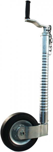 Steunwiel geribd Ø48mm 205x60mm stalen velg