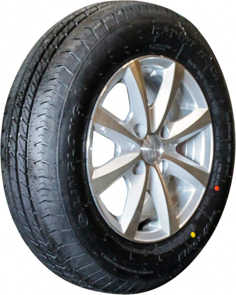 Luchtband + wiel 155/80 R13 R701 M+S + 5Jx13H2 ET30 57/100/4 84 N lichtmetaal grijs