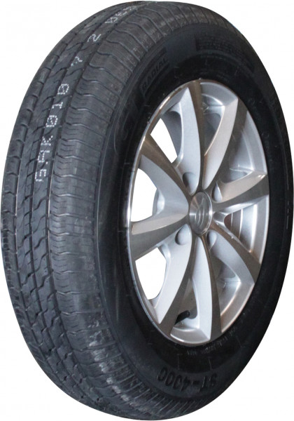 Luchtband + wiel 155 R13 Kargomax XL ST-4000 M+S + 5Jx13H2 ET30 57/100/4 84 N lichtmetaal grijs