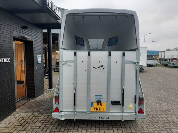 Paardentrailer Sirius | S75 met Zadelkamer | Alu/Grijs | 2 paards