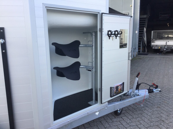 Sirius | S80 met Zadelkamer | Alu/Grijs | 2 paards