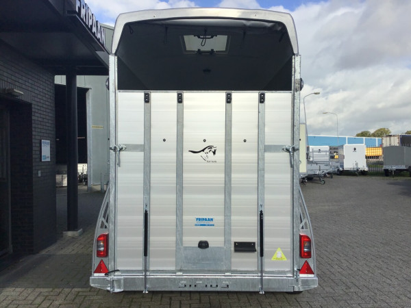Paardentrailer Sirius | S80 met Zadelkamer | Alu/Grijs | 2 paards