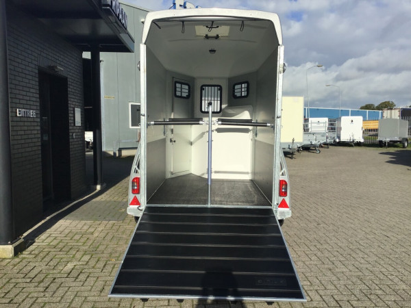 Paardentrailer Sirius | S80 met Zadelkamer | Alu/Grijs | 2 paards