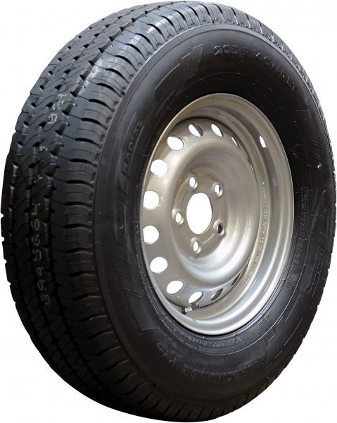 Luchtband + wiel 205 R14C Maxmiler Pro + 5½Jx14H2 ET30 66,5/112/5 109/107 P staal grijs