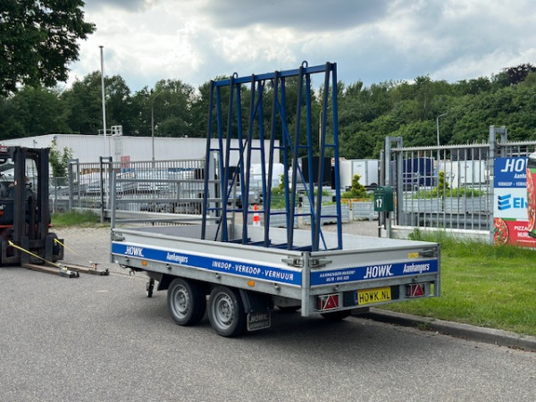 3m Aanhangwagen met dubbelzijdige glasbok