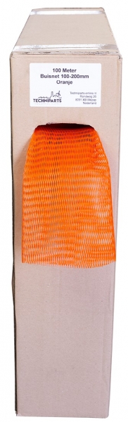 Pipe sleeve - Protective mesh - Stretch width 100 to 200mm - Full dispenser box 100m (Orange)